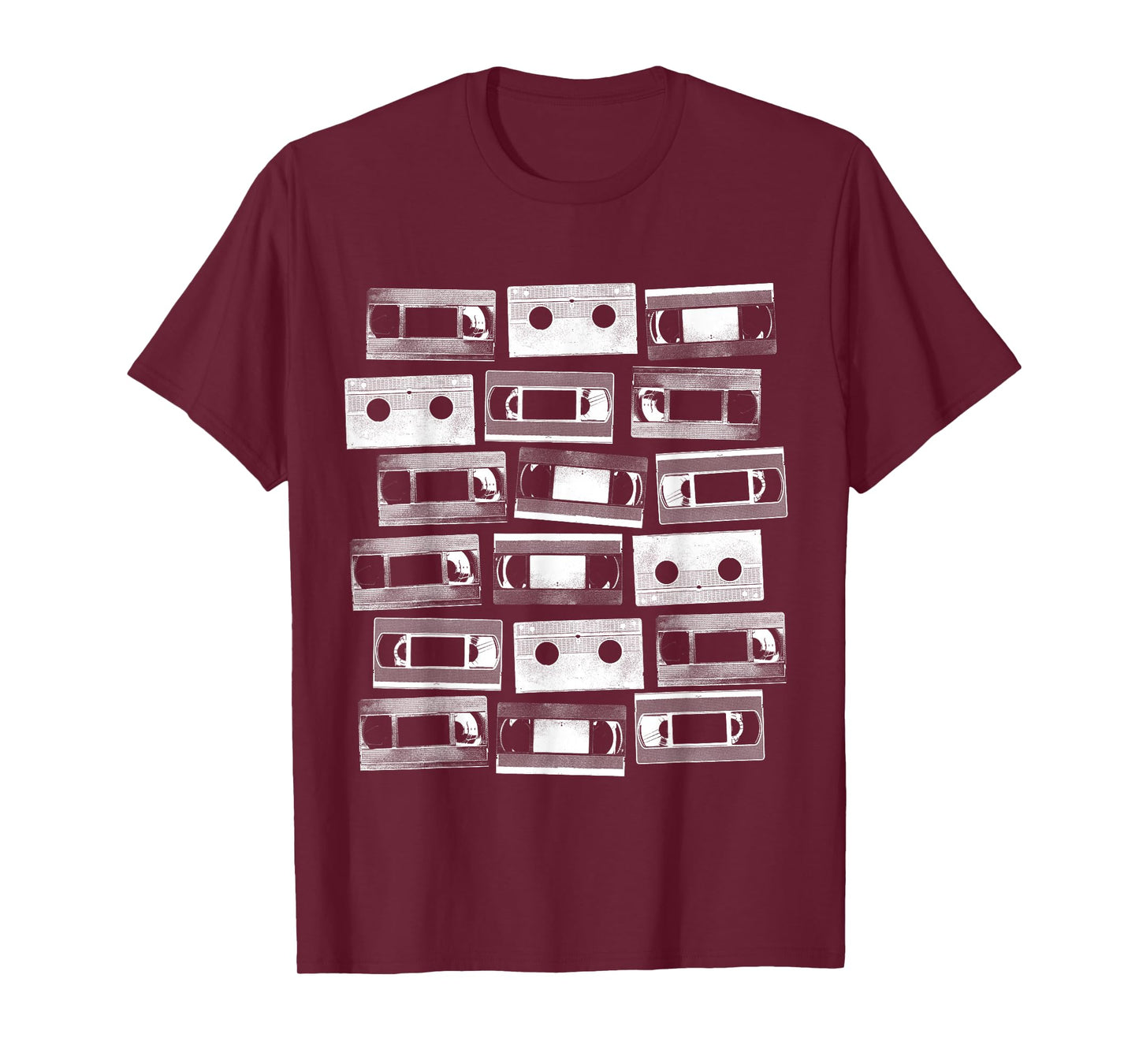 VHS Cassette Tapes 1980s VCR Video Retro Movies T-Shirt