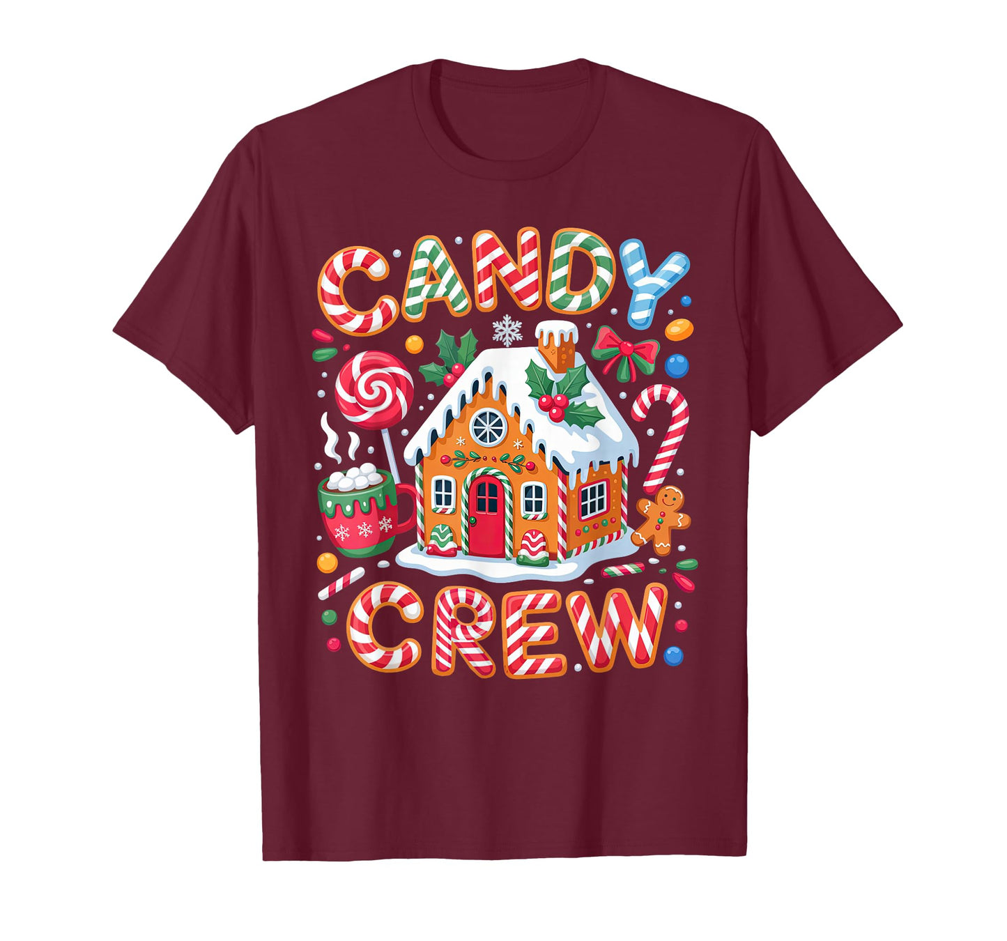 Candy Crew Christmas Candy Land Kids Candy Crew Christmas T-Shirt
