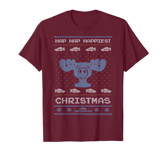 National Lampoon's Christmas Vacation Hap Hap Happiest Ugly T-Shirt