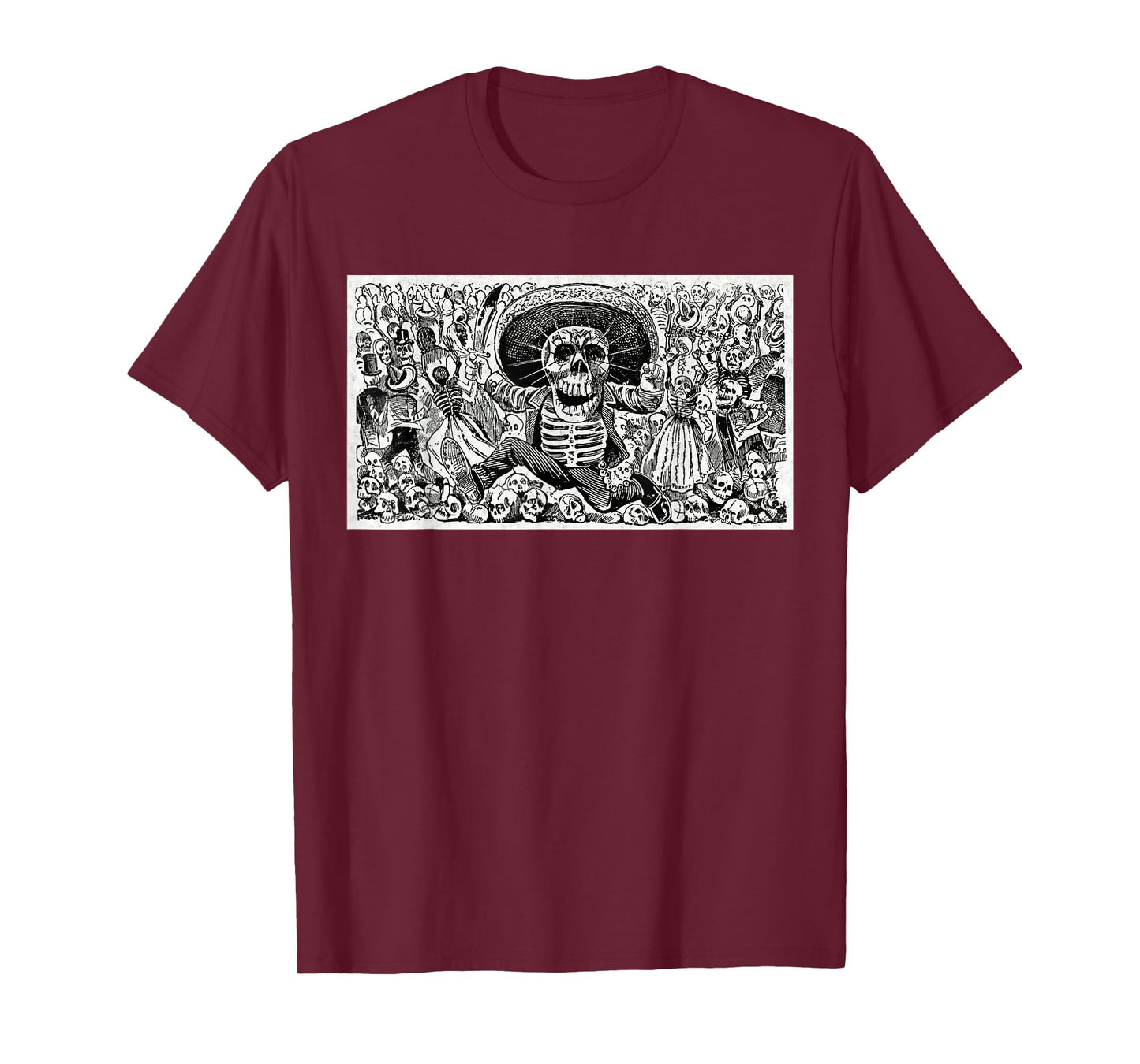 Calaveras Oaxaquena Mexican Jose Guadalupe Posada Mexico T-Shirt
