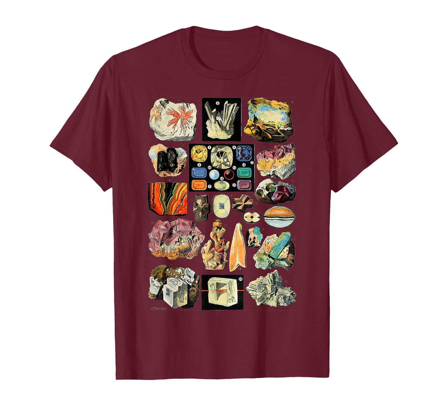 Minerals Gemstones and Crystals Rock Collecting Geology T-Shirt