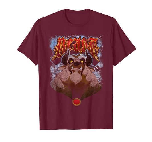 Disney Beauty and The Beast Angry Beast Portrait T-Shirt Small