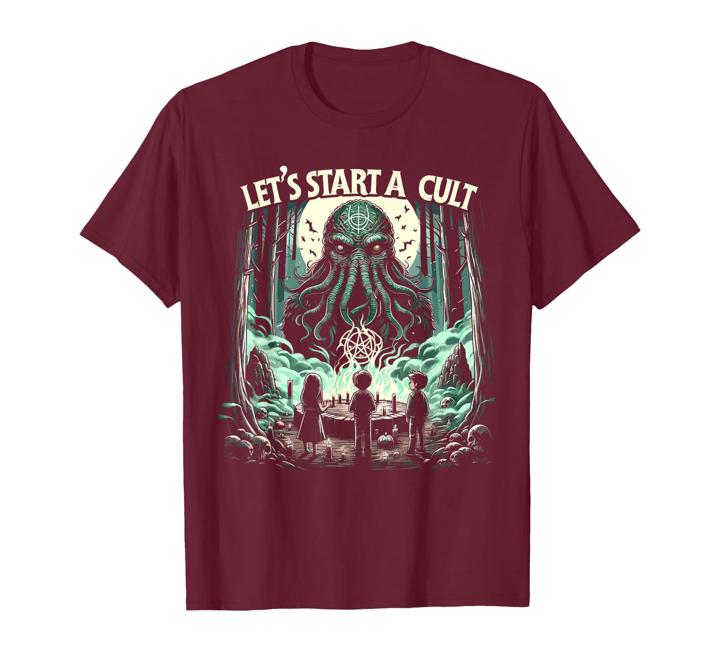 Cthulhu Lets Start A Cult, Vintage Cosmic Horror Cthulhu T-Shirt