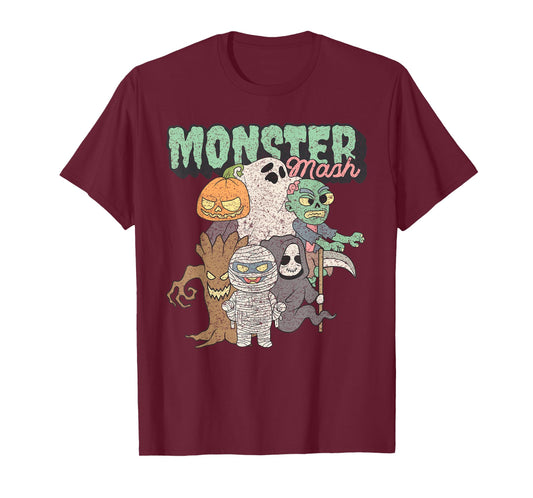 Cute Funny Monster Mash Frankenstein Horror Movies Lovers T-Shirt