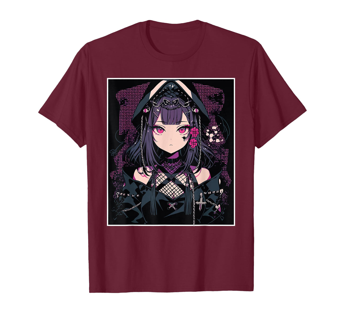 Anime Girl Gothic Waifu Japanese Aesthetic Kawaii Otaku T-Shirt