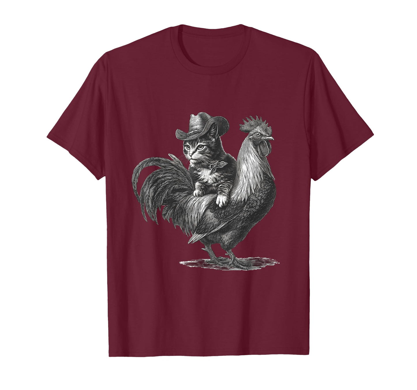 Country Western Vintage Cowgirl Funny Cowboy Cat T-Shirt