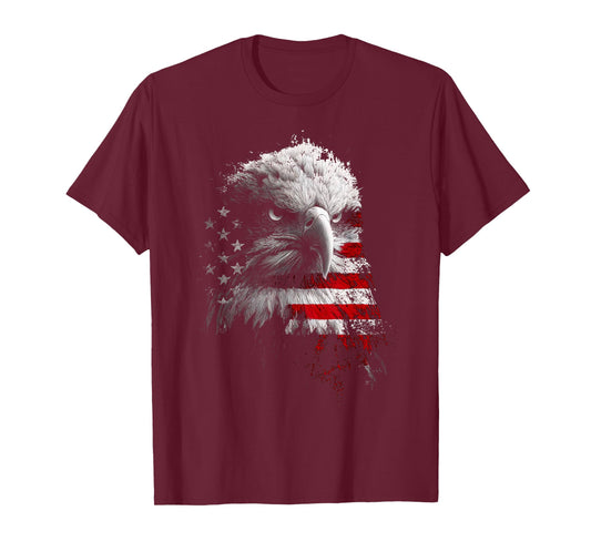 Patriotic USA Flag Fighter Jets Eagle Boys 4th July T-Shirt