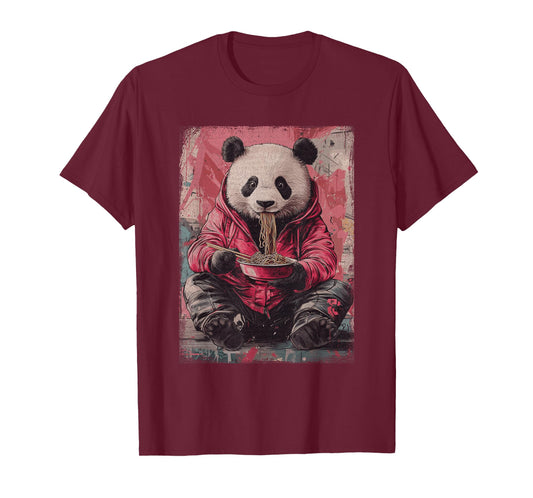 Cyberpunk Ramen Panda Y2K Manga Anime Japanese Streetwear T-Shirt