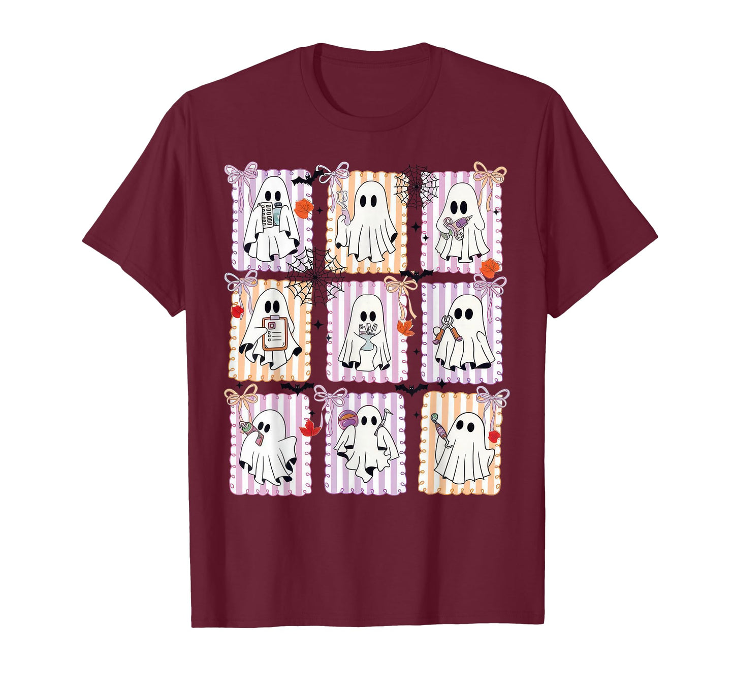 Halloween Dental Squad Ghost Pediatric Dentist Coquette T-Shirt