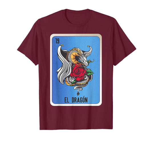 El Dragon Mexican Slang Chicano Bingo Cards T-Shirt