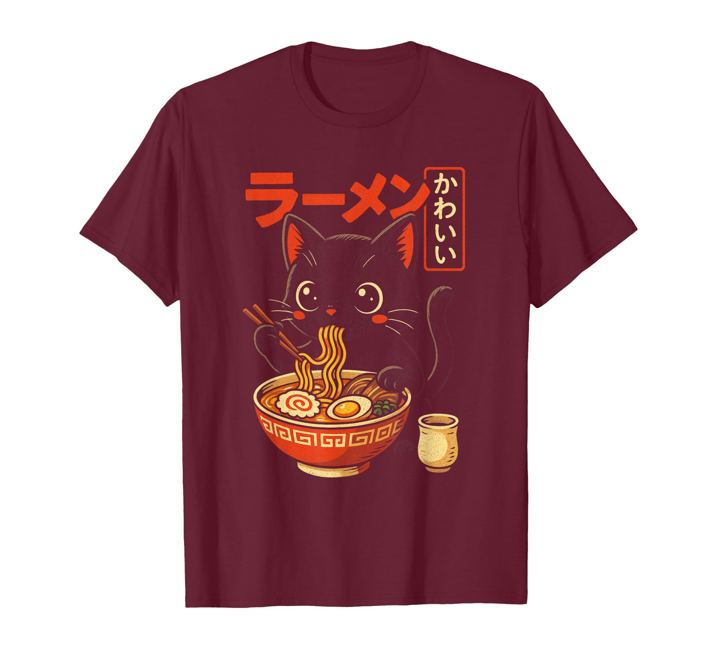 Cat Ramen Vintage Aesthetic T-Shirt