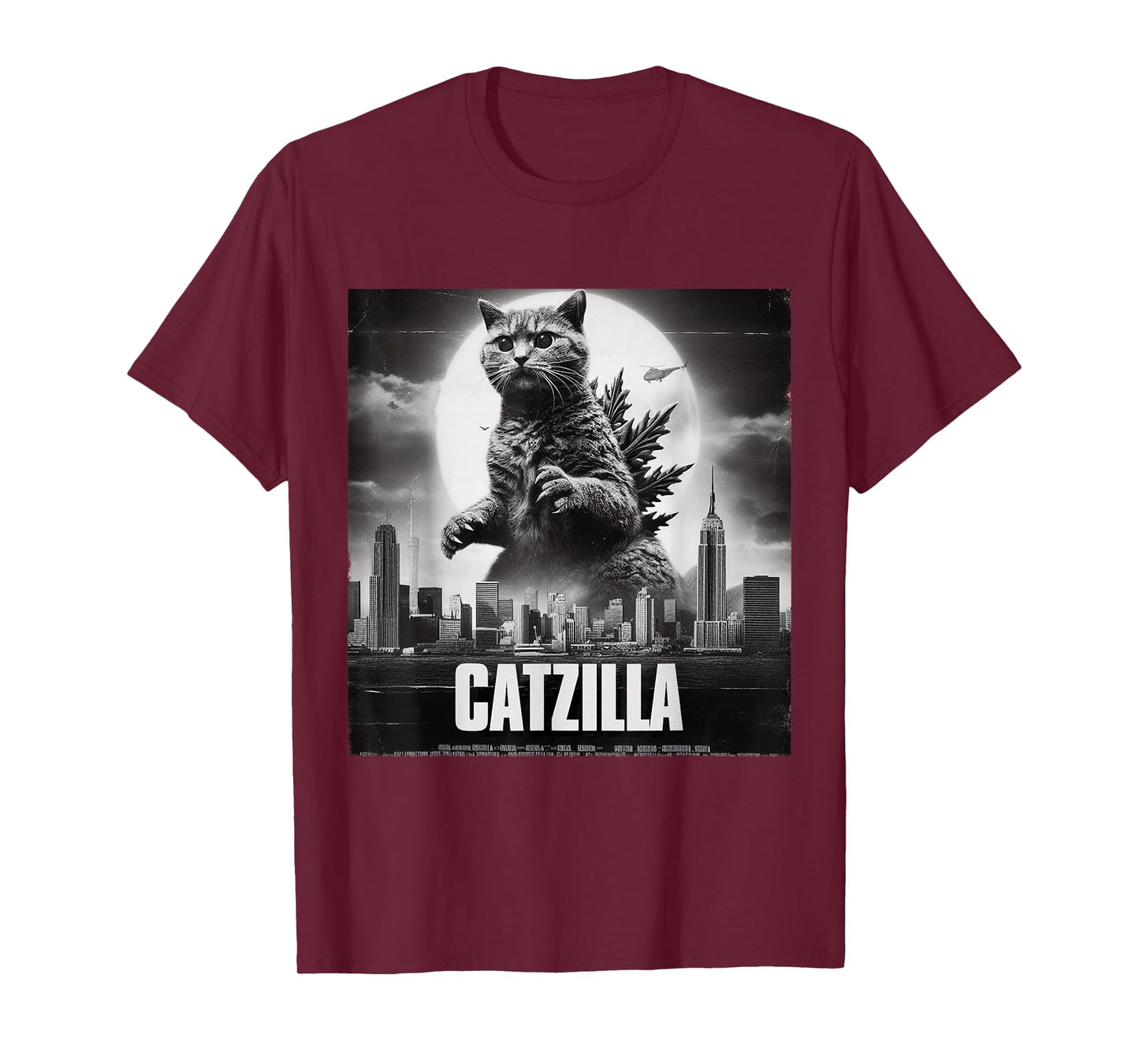 Catzilla Cat Japanese Art Funny T-Shirt