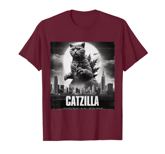 Catzilla Cat Japanese Art Funny T-Shirt