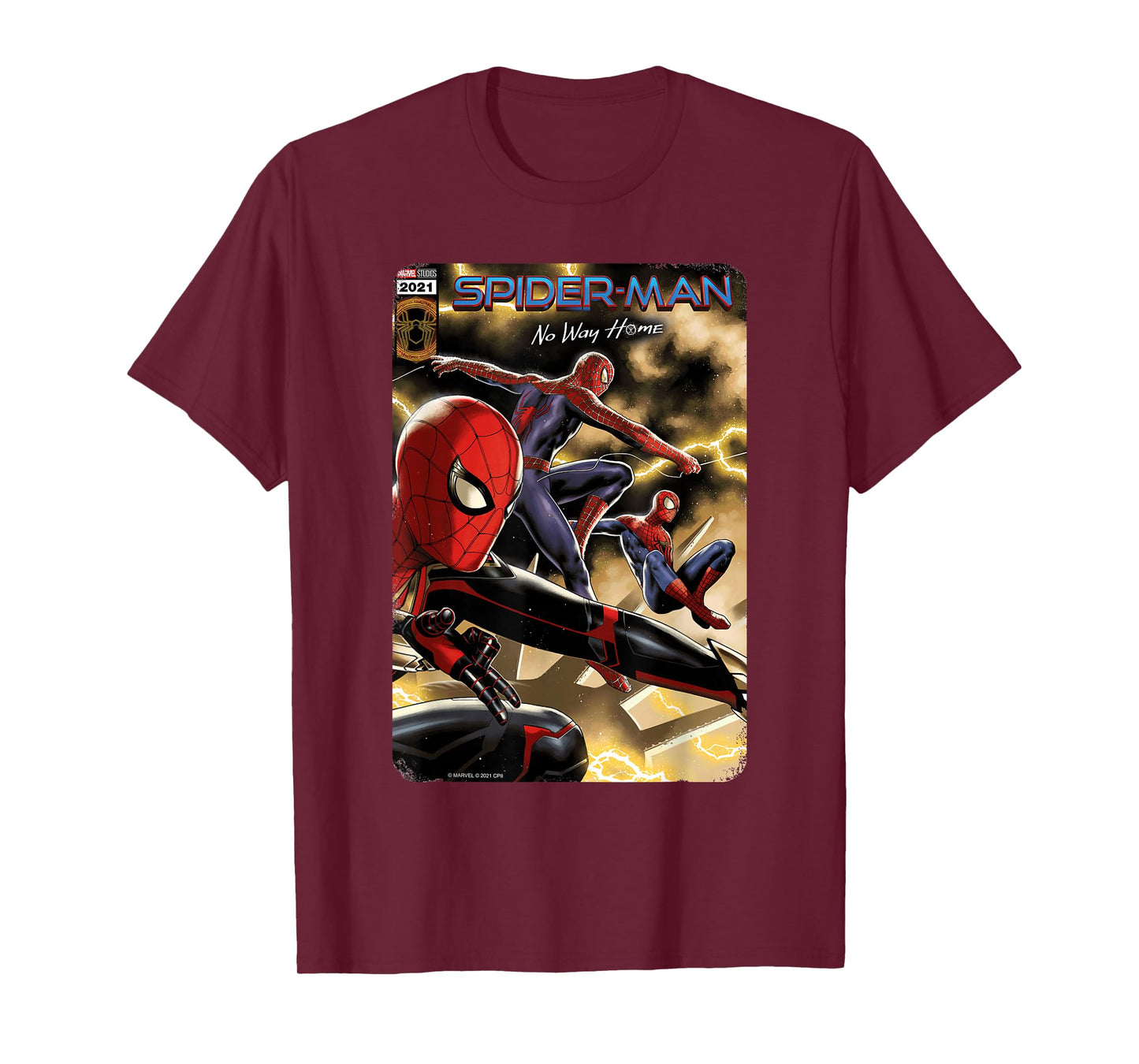 Marvel Spider-Man: No Way Home Spider-Men comic cover T-Shirt