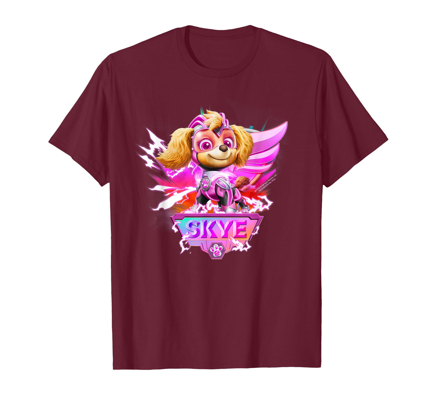 PAW Patrol: The Mighty Movie Skye Lightning Action T-Shirt