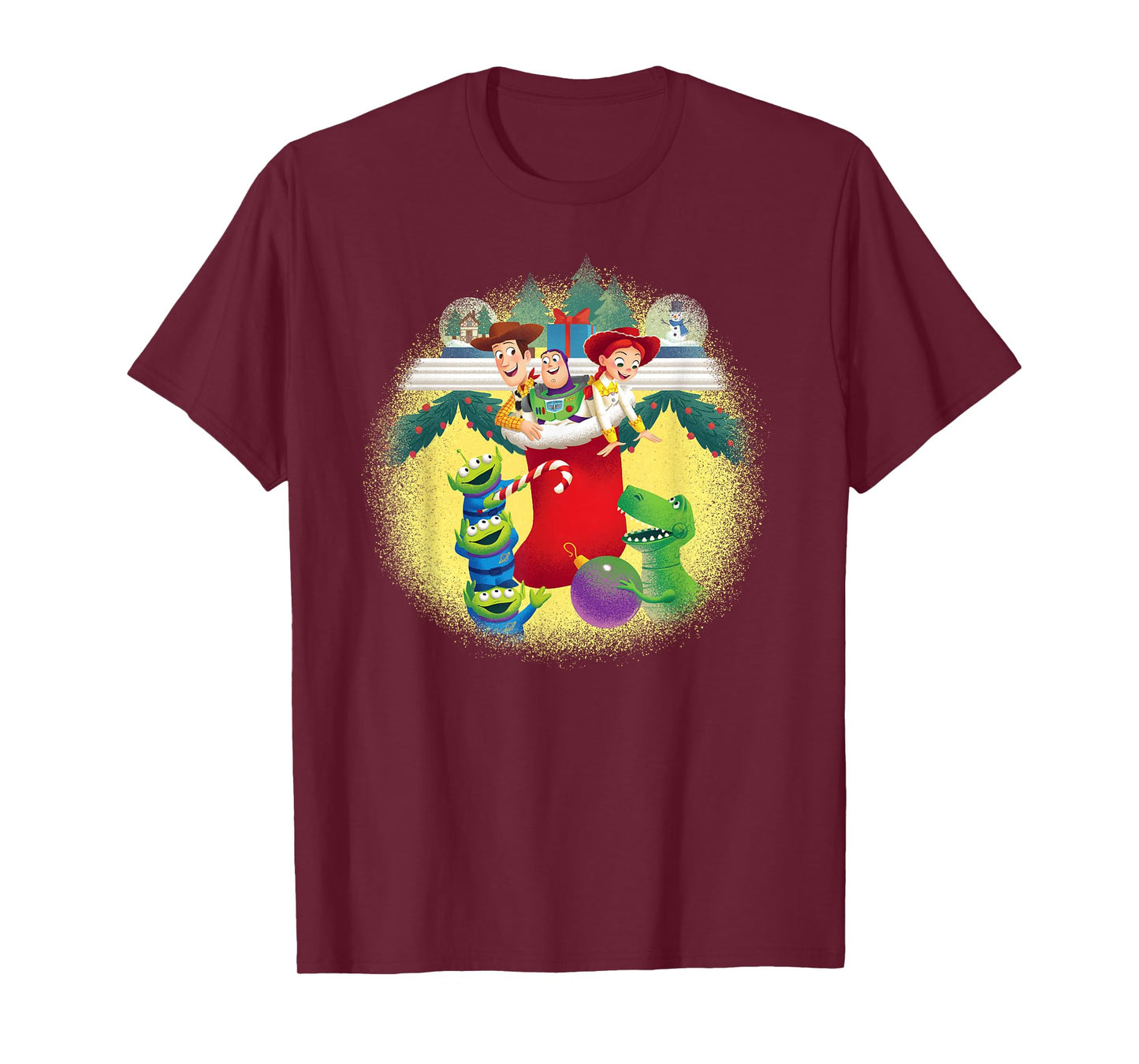 Disney PIXAR Toy Story Woody, Jessie, Buzz & Aliens Holiday T-Shirt