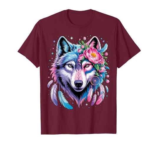 Floral Wolf T-Shirt