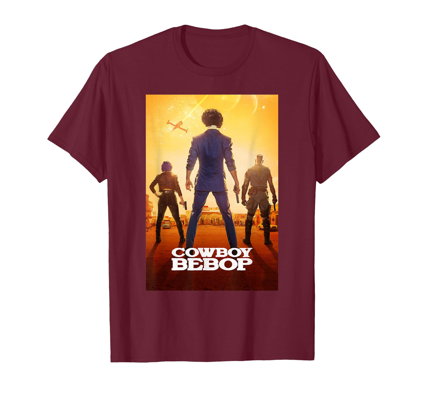 Cowboy Bebop Trio Chase Poster T-Shirt