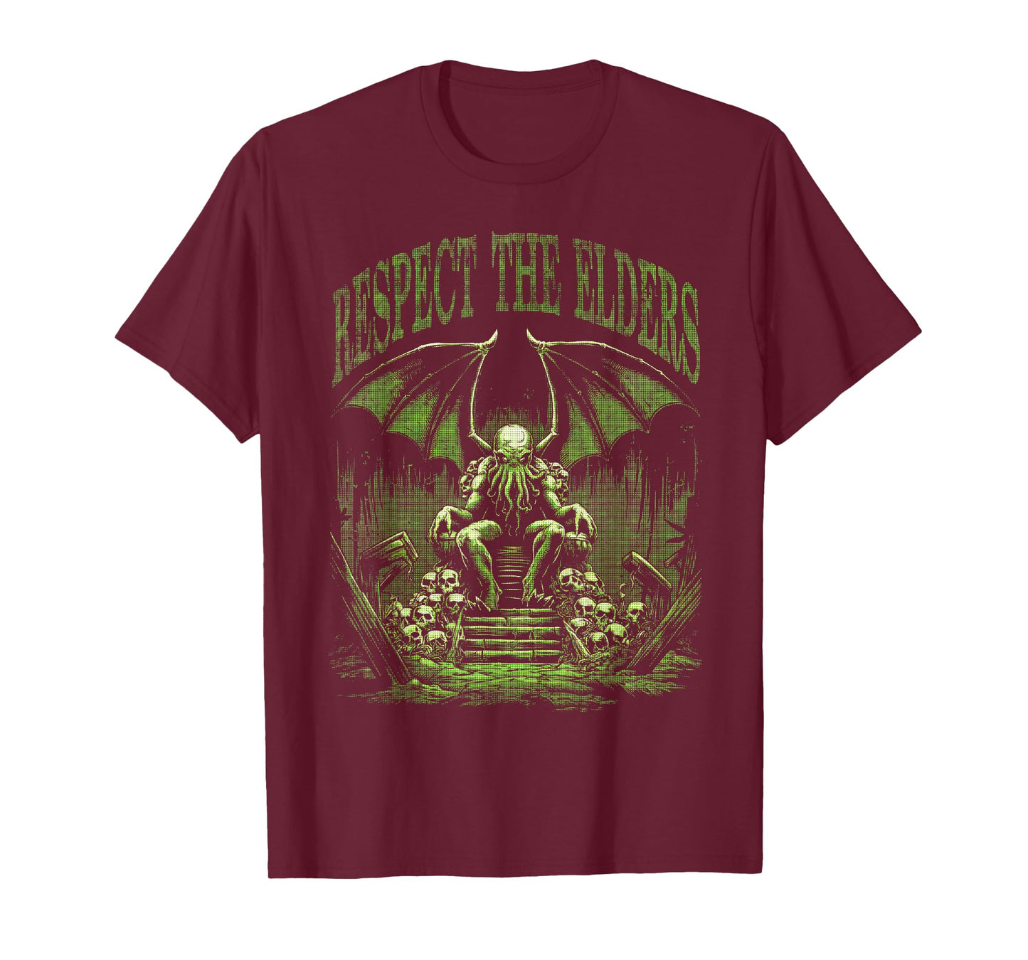 Cthulhu, Respect The Elders, Halftone Gothic Cthulhu T-Shirt