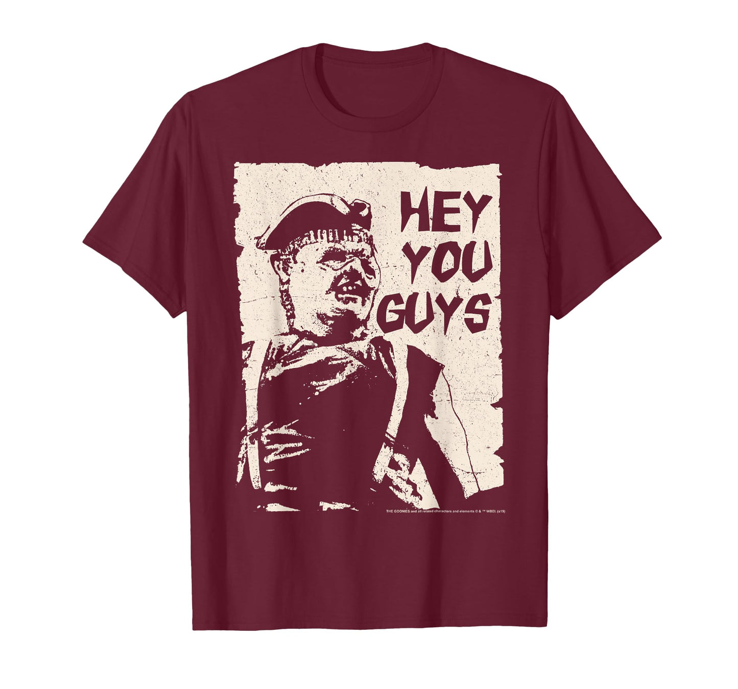 The Goonies Sloth Hey You Guys Cut Out Portrait T-Shirt
