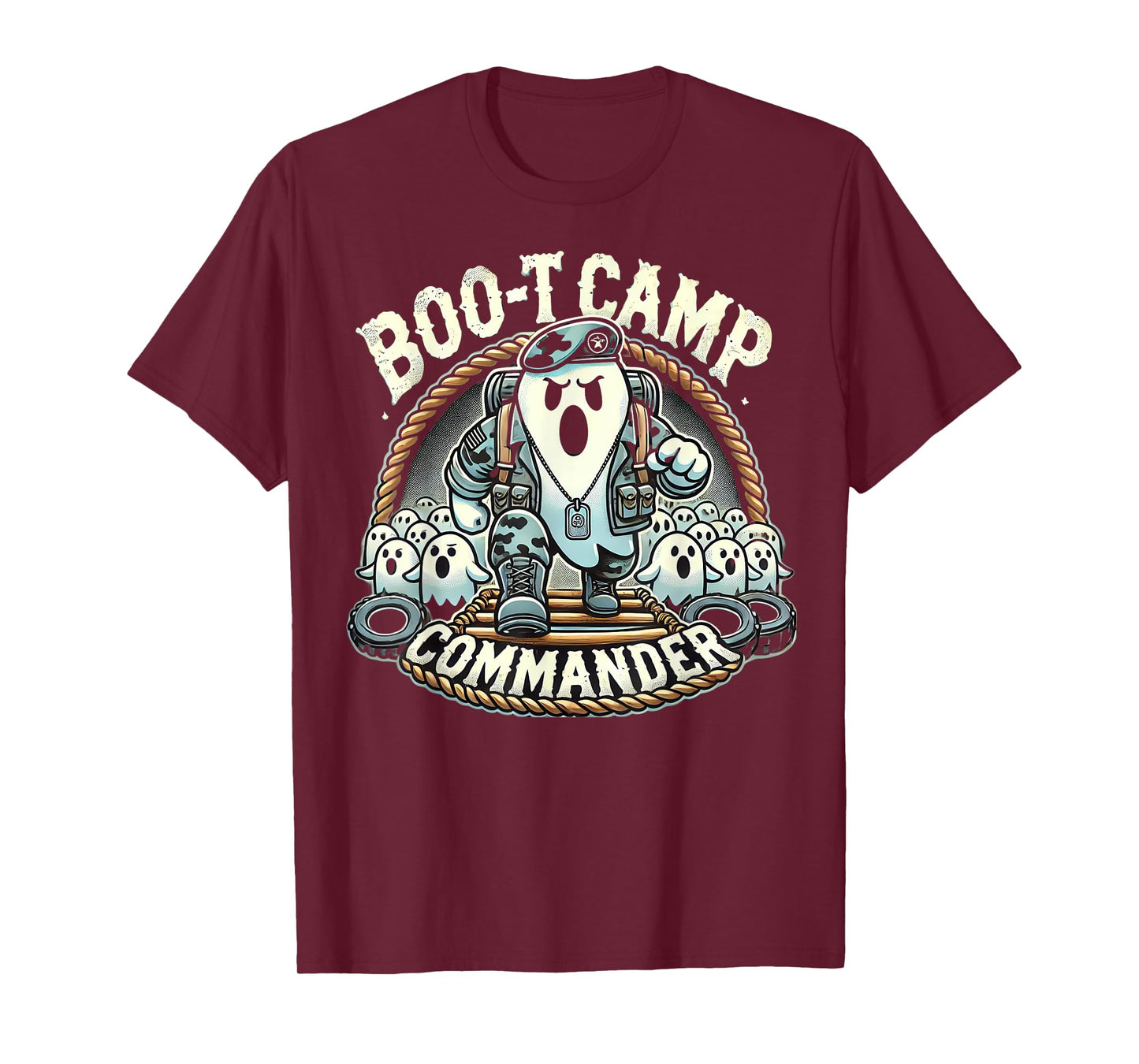 Boo-T Camp Commander Ghost Halloween Bootcamp T-Shirt
