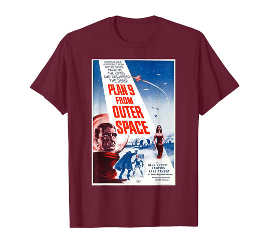 Plan 9 From Outer Space Vintage Poster T-Shirt T-Shirt