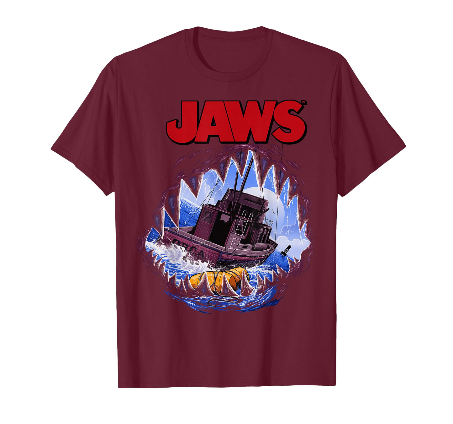 Jaws Mouth View of Orca Poster Style T-Shirt