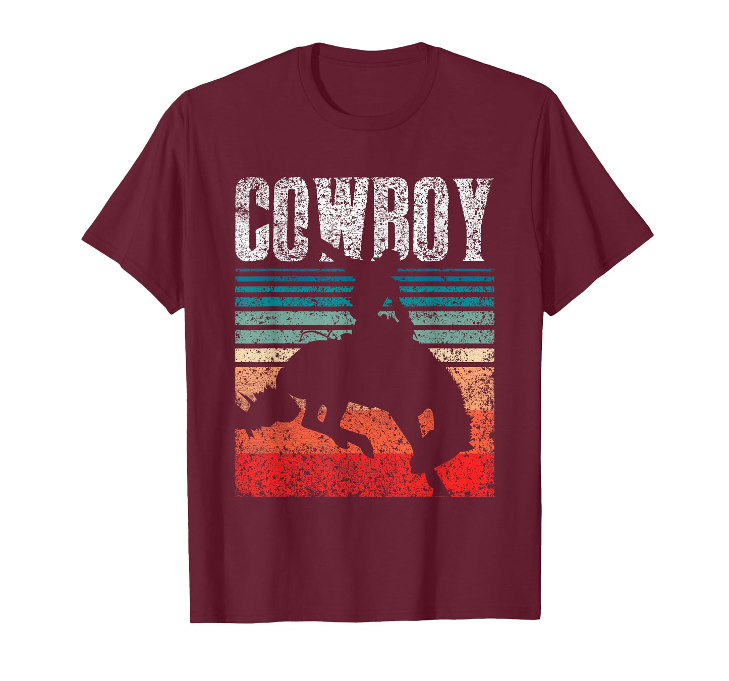 Love Design Cowboys Lover Cowboy - Mens & Womens Unisex-Youth Boys Black Polyester 65% Cotton 35% Short Sleeve Crew Neck Regular Fit T-Shirt - Cowboy T-Shirt - Small - Christmas, Birthday
