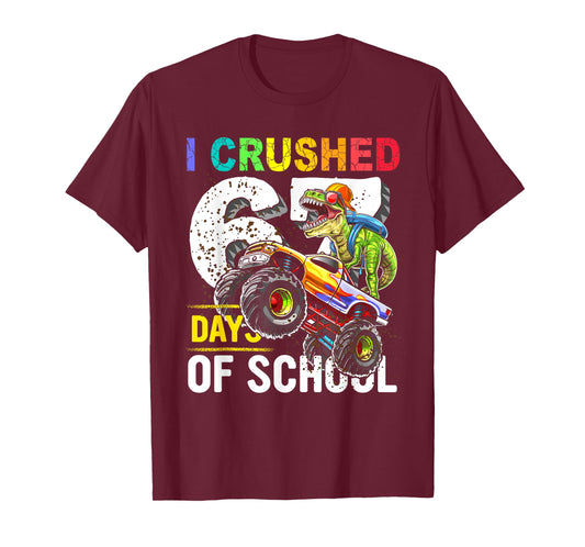 I Crushed 67 Days of School Funny Six Seven Meme Boys Kids T-Shirt