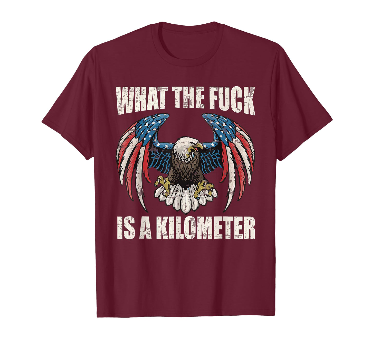 WTF What The Fuck Is A Kilometer George Washington July 4th T-Shirt