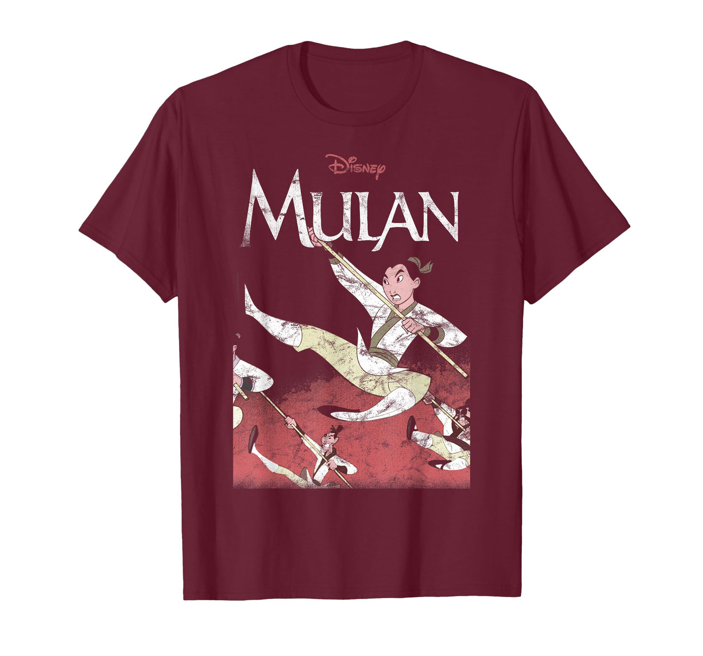 Disney Mulan Action Pose Portrait T-Shirt Small