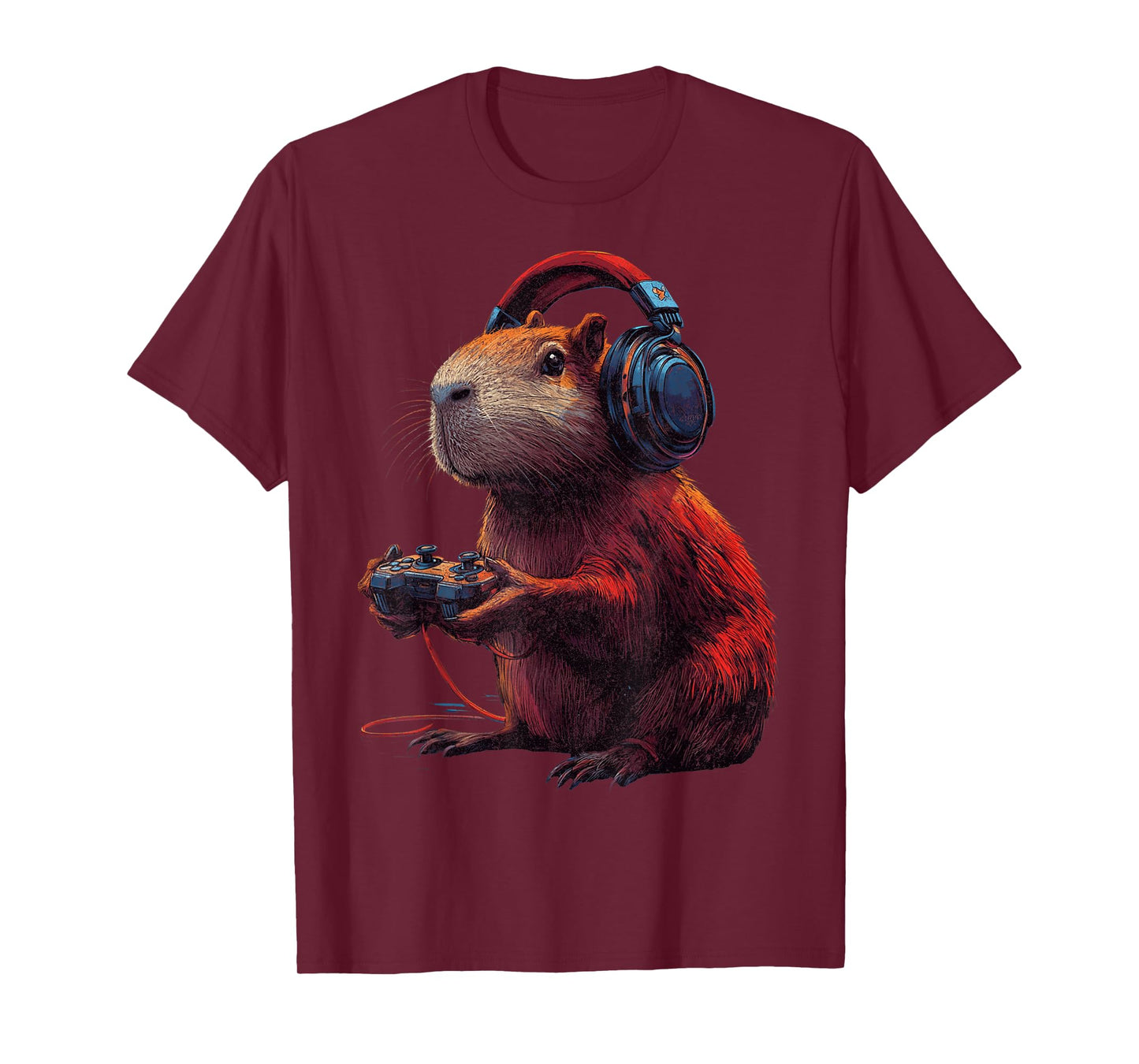 Funny Graphic Capybara Video Games for Gamer T-Shirt