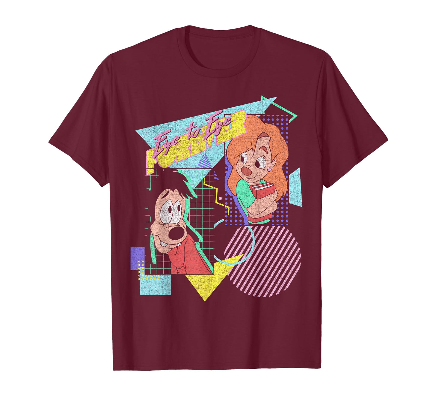 Disney A Goofy Movie Max & Roxanne Eye to Eye Poster T-Shirt