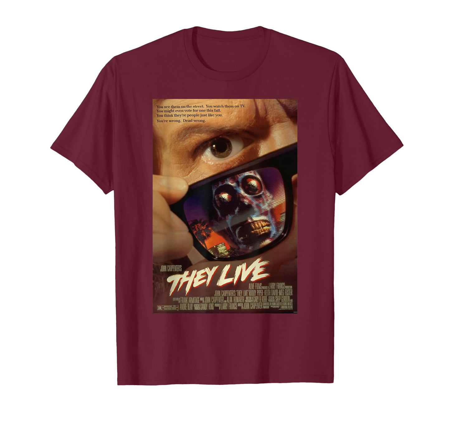 They Live Sunglasses Poster T-Shirt