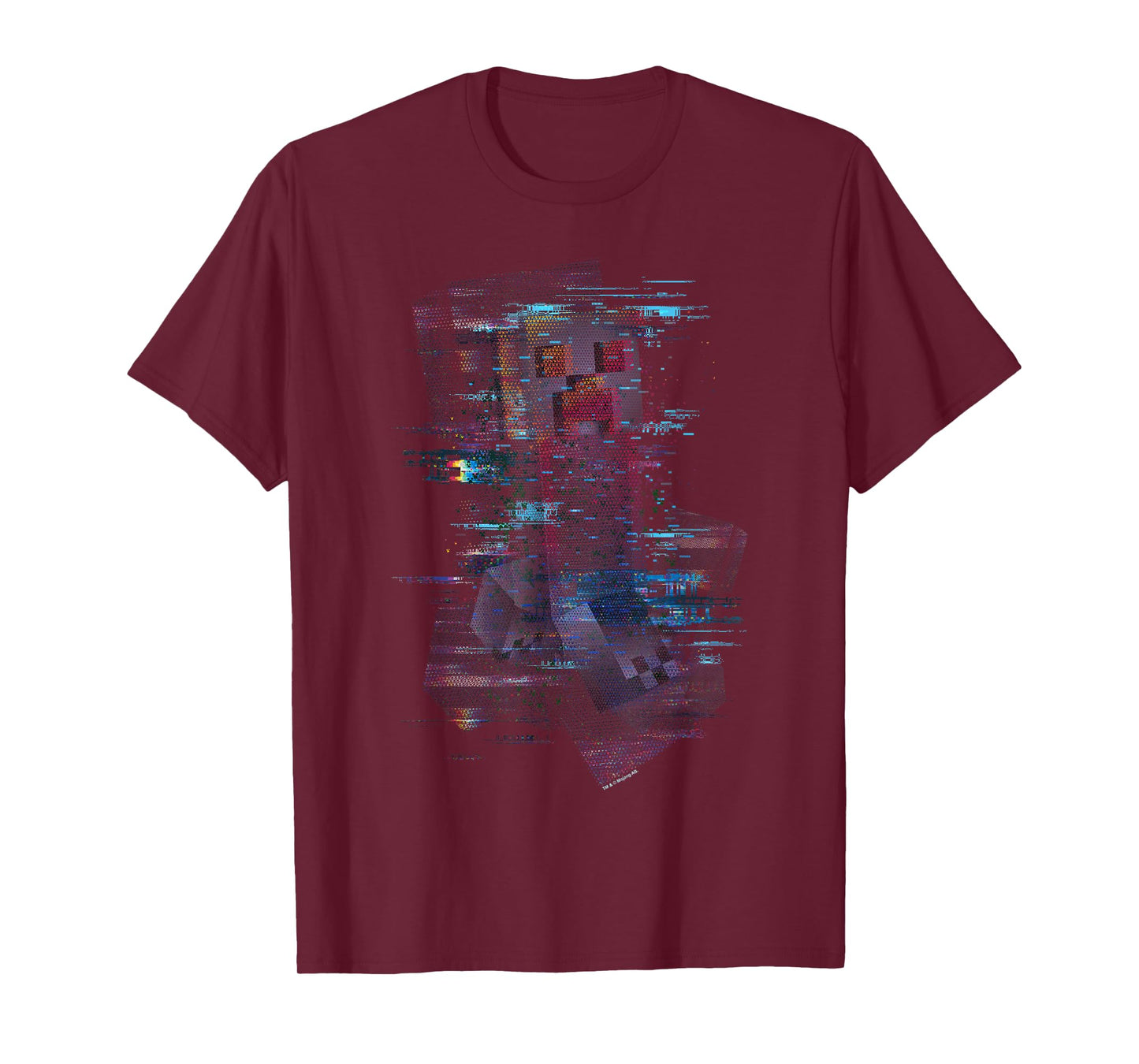 Minecraft Glitched Out Running Creeper Big Logo T-Shirt