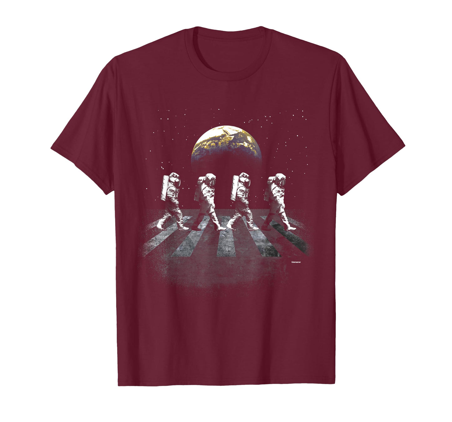 Astronauts in Walking in Space Earth Moon T-Shirt T-Shirt
