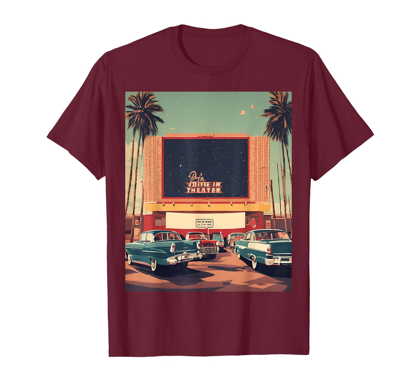 Retro Drive-in Theater Vintage Movies Graphic T-Shirt