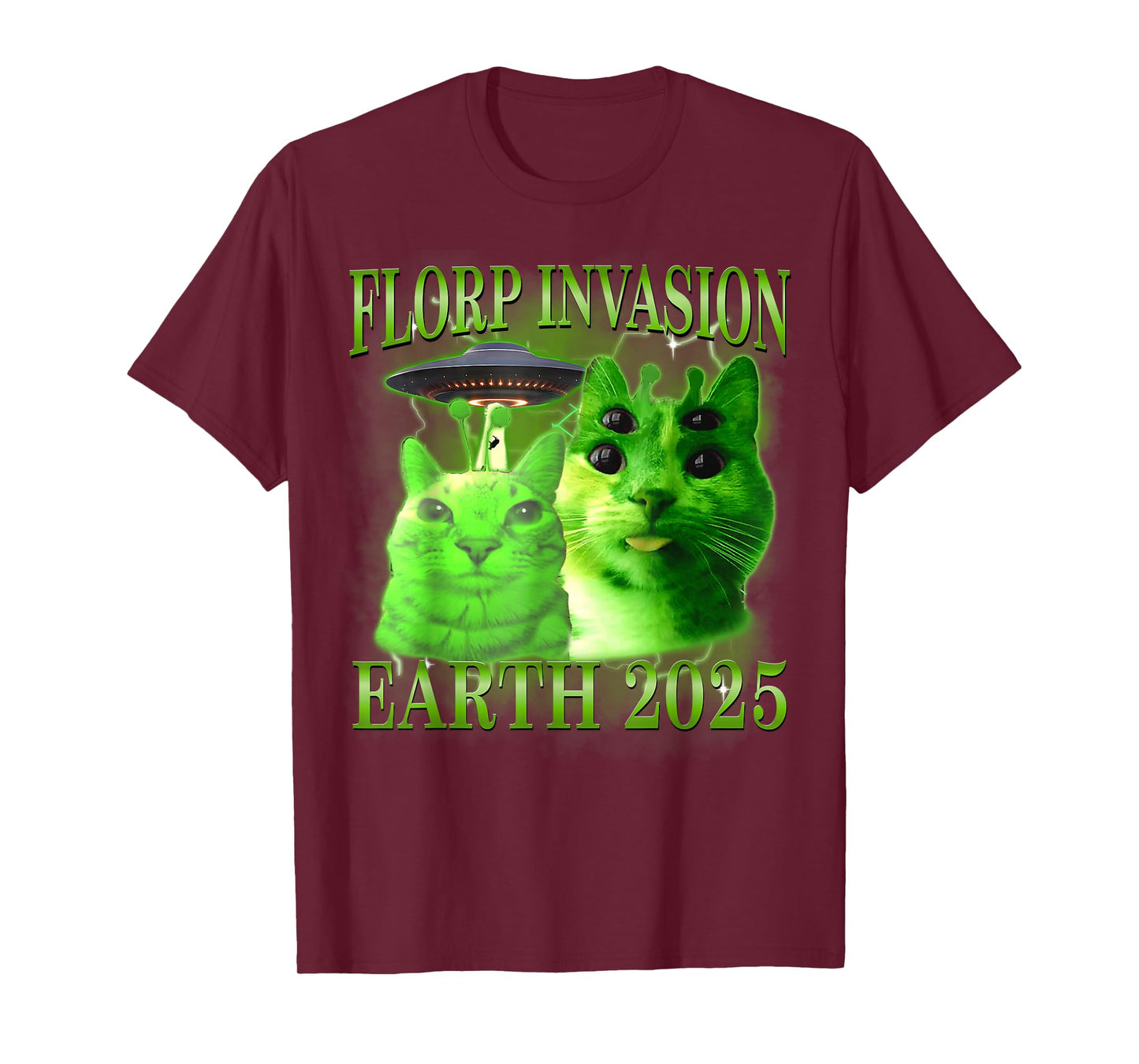 Gnarp Cat Silly Alien Cat Meme Funny Silly Cat Men Women T-Shirt