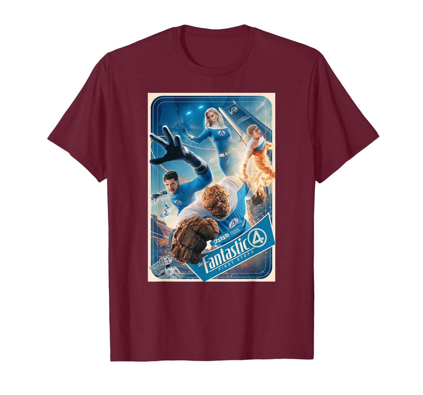Marvel The Fantastic Four: First Steps Theatrical Poster Art T-Shirt