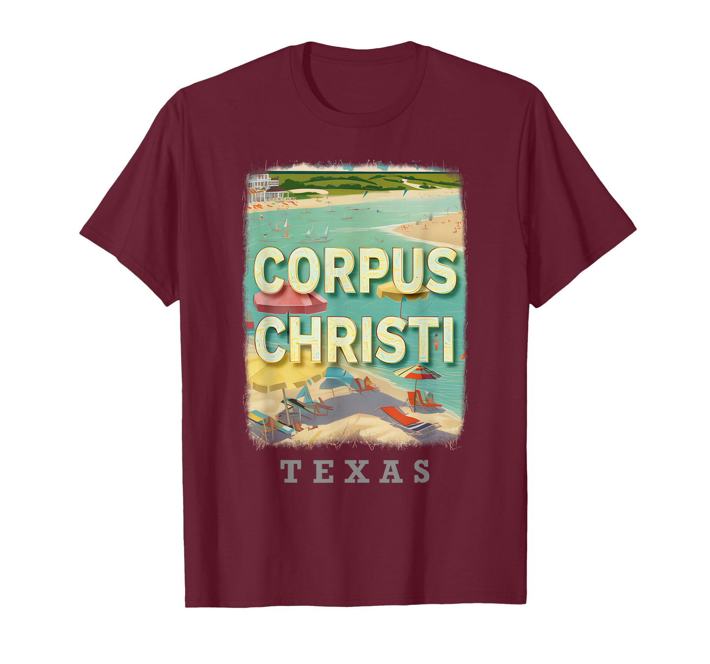 Corpus Christi Texas TX Beachside Bliss SD690 T-Shirt