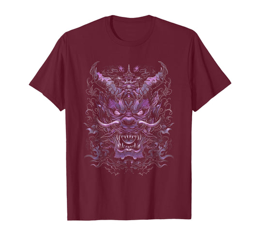 Anime Goth Japanese Oni Demon Mythical Dragon Fantasy Art T-Shirt