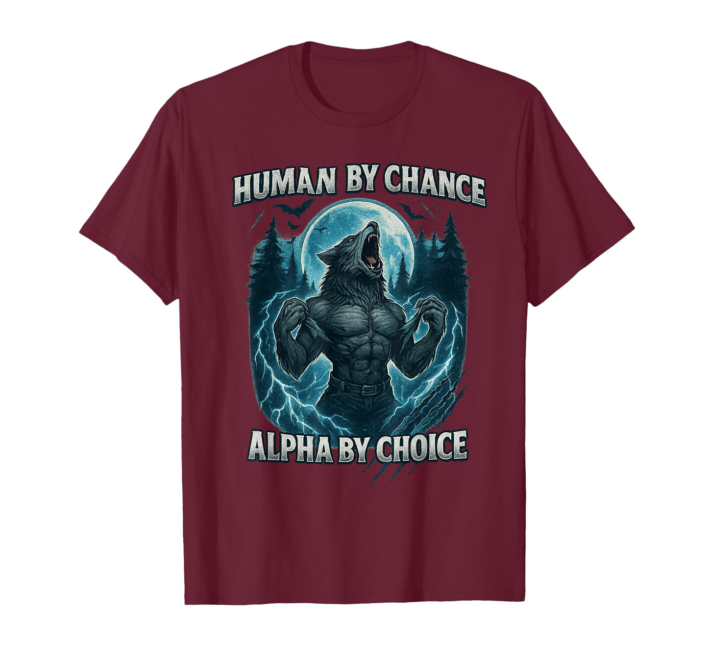 Funny Human by Chance Alpha by Choice Sarcastic Meme T-Shirt