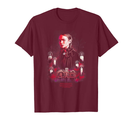 Stranger Things Max Portrait Creel House Horror Poster T-Shirt