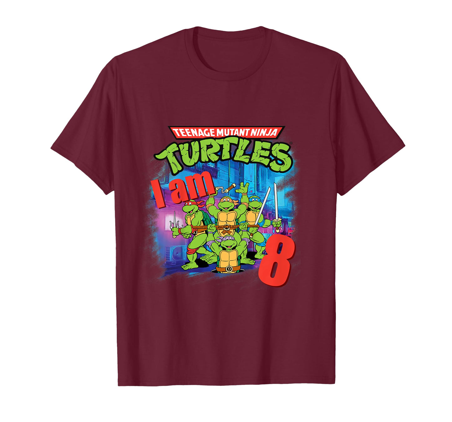 Mademark x Teenage Mutant Ninja Turtles - Kids Original Teenage Mutant Ninja Turtles Classic 8th Birthday T-Shirt