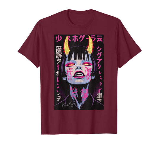 Japan Streetwear Cyberpunk Y2K Techwear Retro Manga Anime T-Shirt