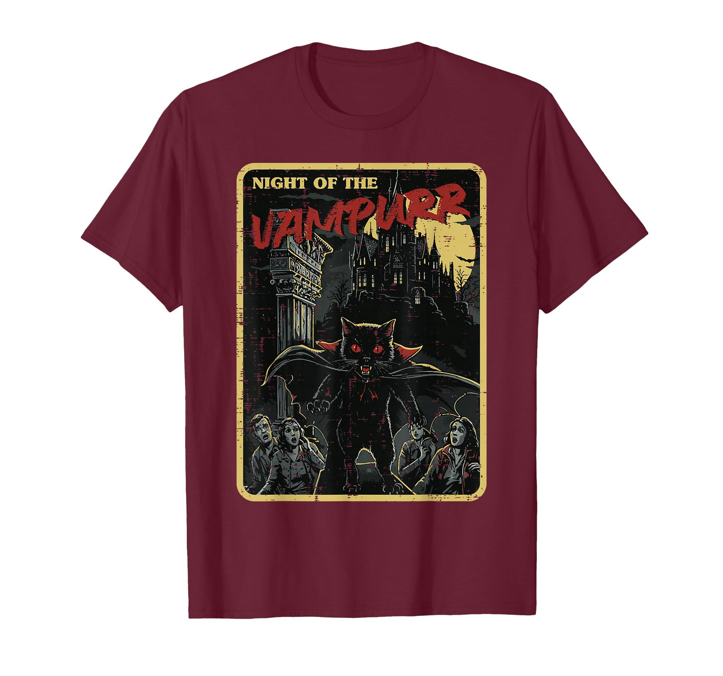 Halloween Cat Night of Vampurr Vampire Costume Men Women Kid T-Shirt