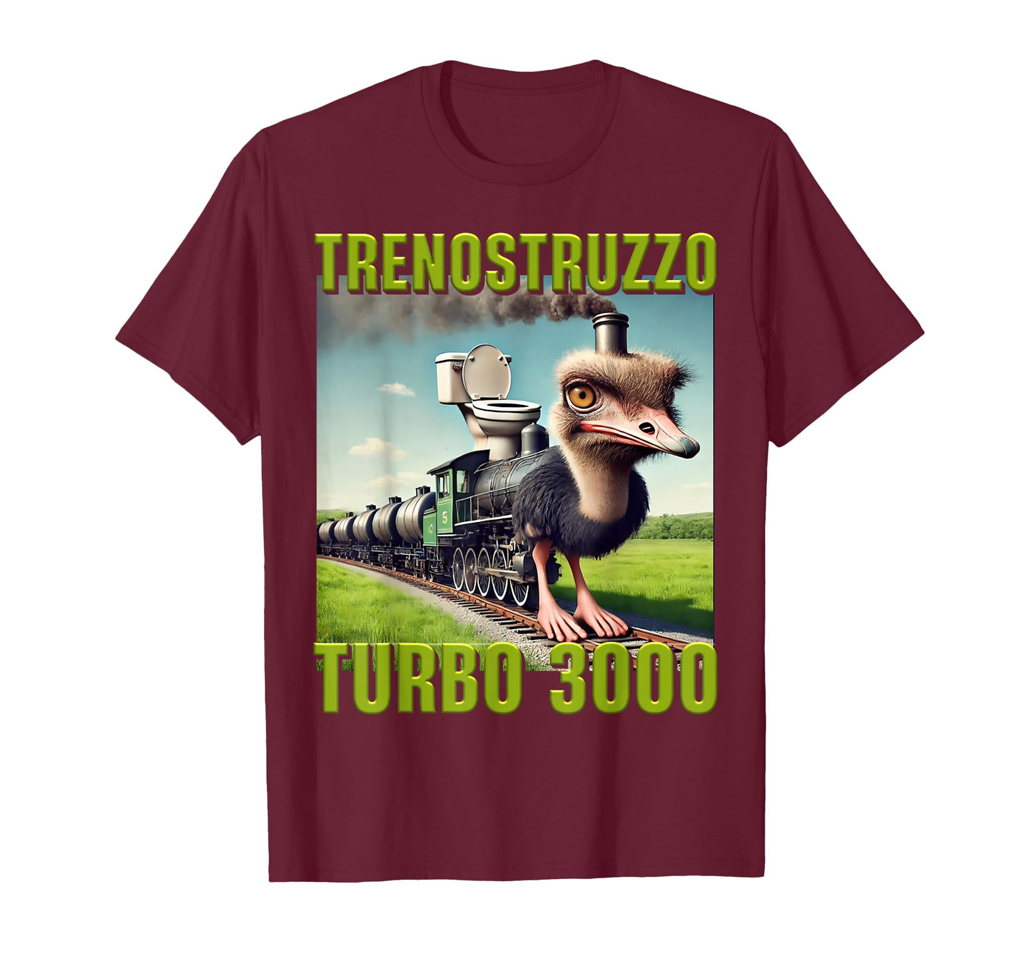 Brainrot Newcomer 2025 Trenostruzzo Turbo 3000 AI Gen T-Shirt