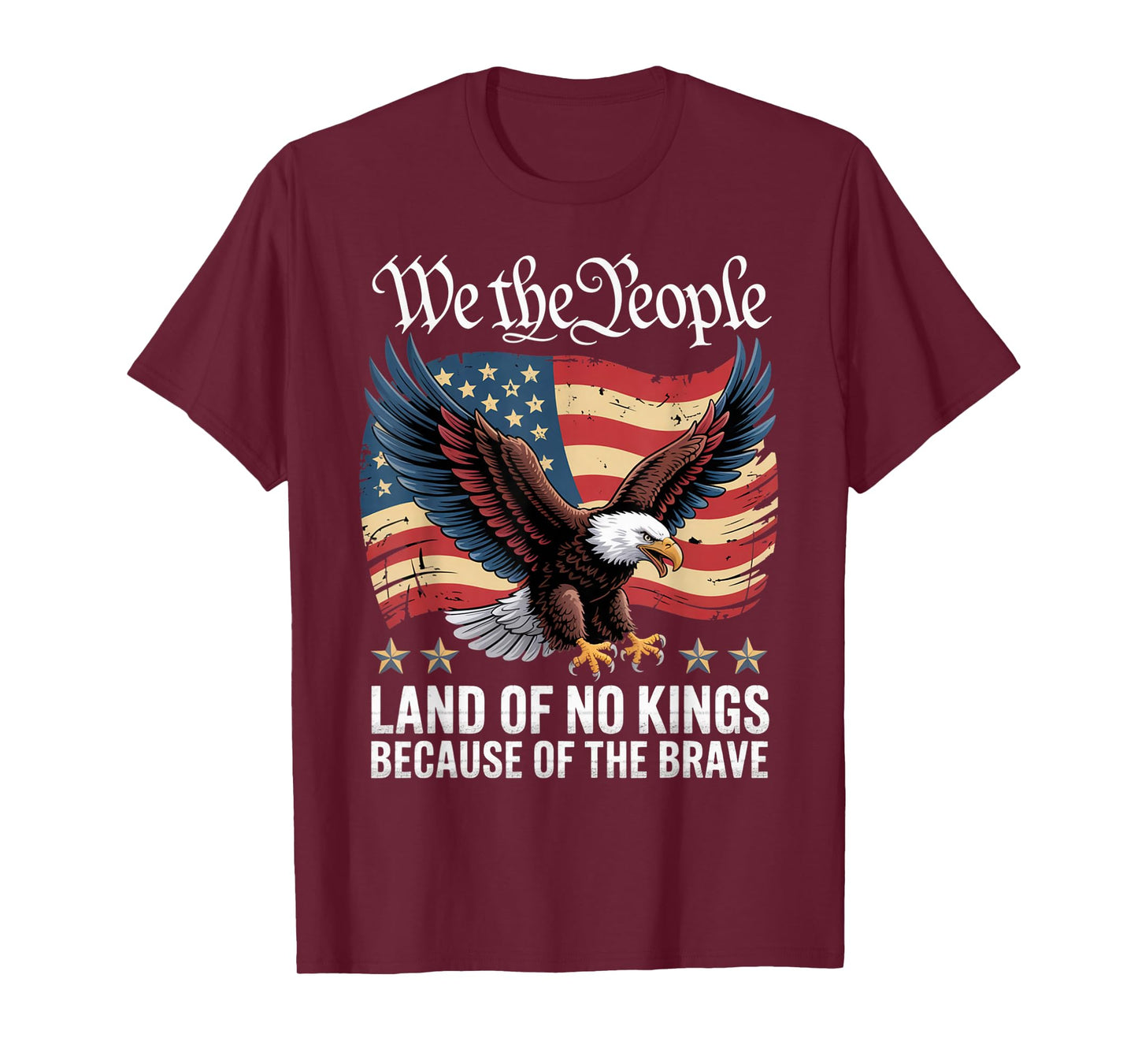 Land of No Kings Because of The Brave No Kings Day T-Shirt