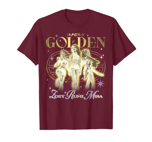 Kpop Demon Hunters Huntrix Golden Zoey Rumi Mira T-Shirt