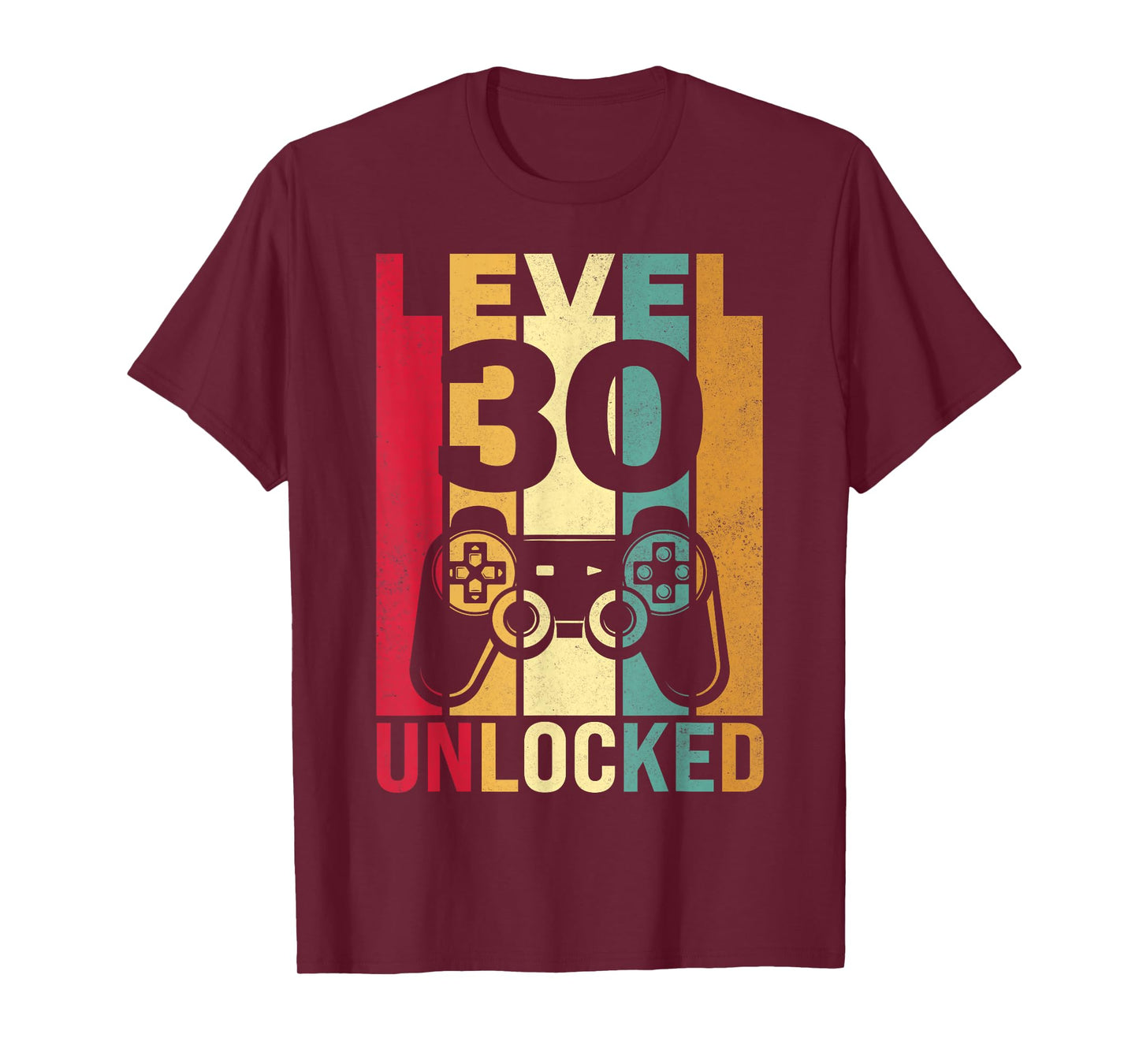 Funny Level 30 Unlocked Him Men BDay Turning 30th Birthday T-Shirt